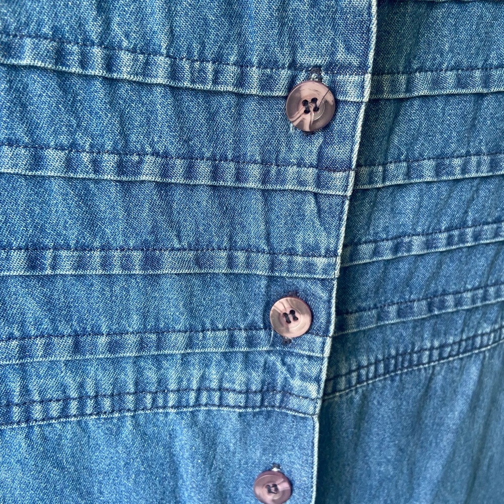 Vintage Blue Denim Dress - Picture 3 of 4